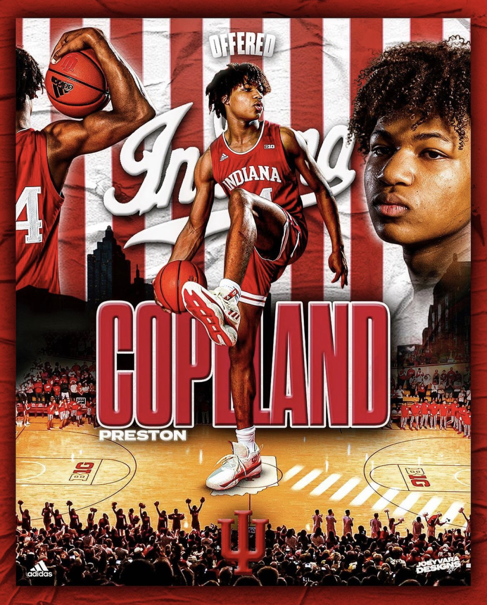 Indiana offer graphic for Preston Copeland.